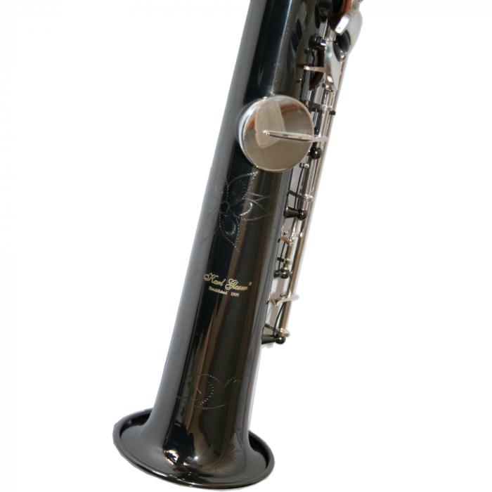 Saxofon Sopran drept Karl Glaser Negru+clape Argintii [2]