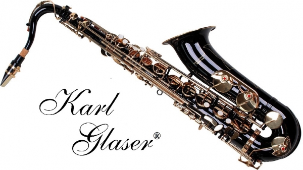 Saxofon Tenor NEGRU & clape aurii Karl Glaser Saxophone Bb [8]