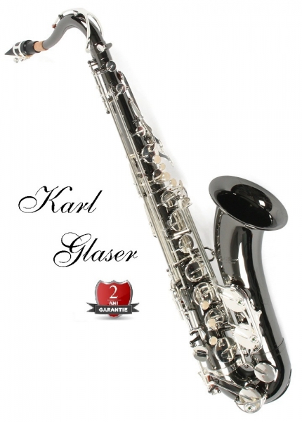 Saxofon Tenor NEGRU & clape argintii Karl Glaser Saxophone Bb [8]