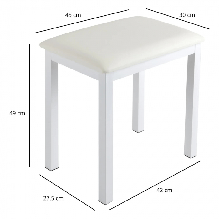 Scaun pian FunKey B100 alb [5]