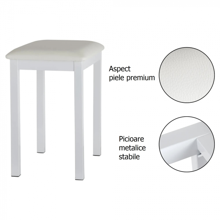 Scaun pian FunKey B100 alb [4]
