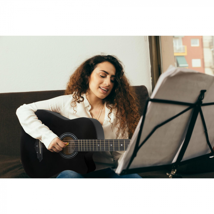 Set chitara acustica Rocktile WSD-5C-BK Slim Line Cutaway Negru [7]