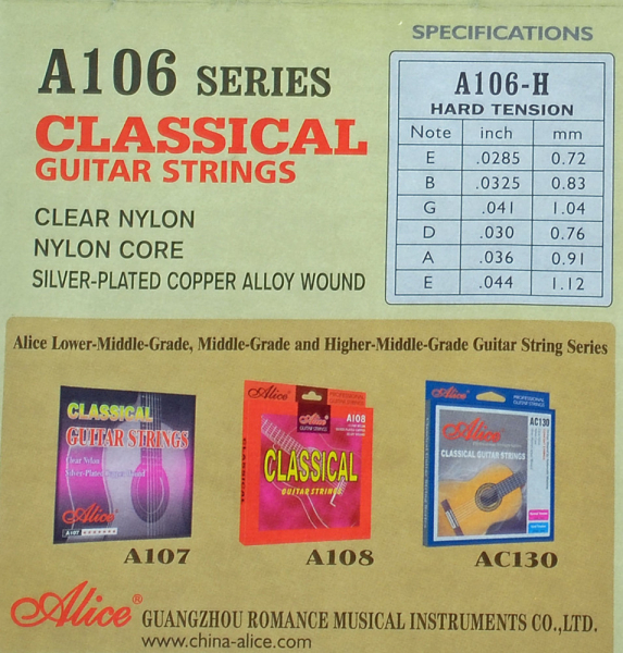 Set corzi chitara clasica/electro-clasica Alice A 106H [3]