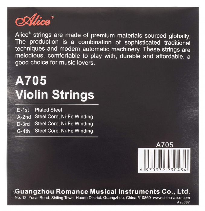 Alice A 705 - set corzi vioara [2]