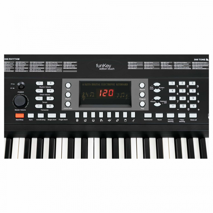 Set Orga FunKey 61 Edition Touch BK + stativ + bancheta [8]