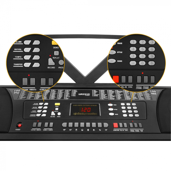 Set Orga FunKey 61 BK + stativ + bancheta [5]