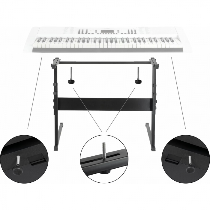 Stativ orga McGrey Z-Keyboardstander negru [3]