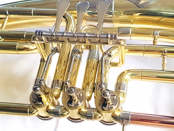 Tenor Horn Karl Glaser 3 clape Bb Bariton auriu [6]
