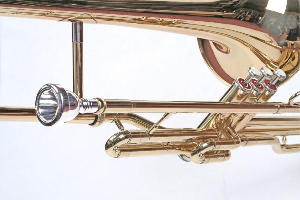 Trombon Bb 3 pistoane Karl Glaser Auriu [5]