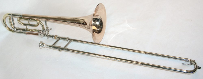 Trombon Konzert Bb/F Quartventil Goldmessing 215 Karl Glaser [6]