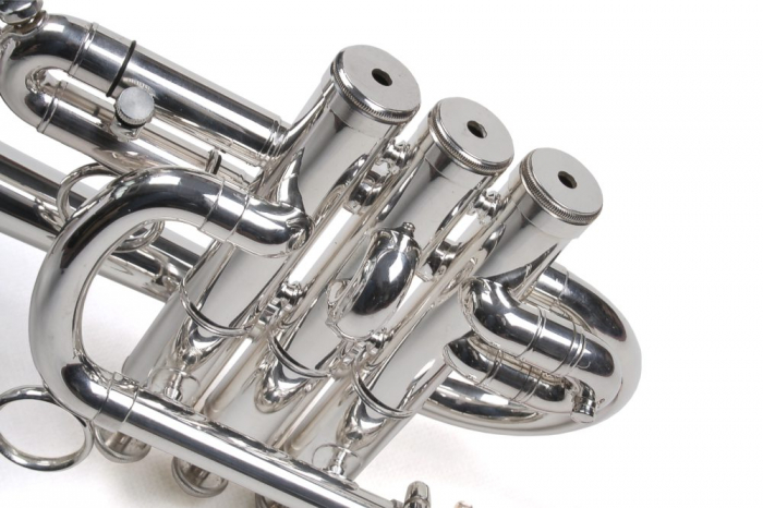 Trompeta Piccolo Bb/A Karl Glaser Trompete Silver [5]
