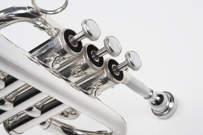 Trompeta Piccolo Bb/A Karl Glaser Trompete Silver [3]