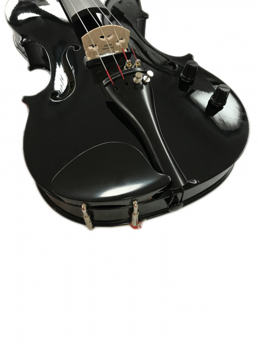 Vioara electro-acustica Vol.+Ton NEGRU 4/4 Hora Reghin Set 1 [8]