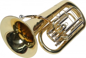 Instrumente de suflat - Eufoniu profesional 4 pistoane Monel Karl Glaser Bb Euphonium Baritonhorn auriu