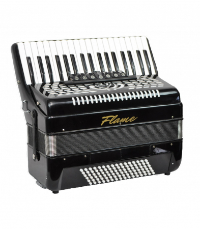 Acordeoane - Acordeon Flame AC 37 clape / 96 basi negru