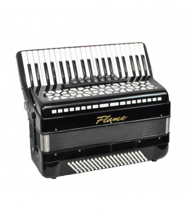 Acordeoane - Acordeon Flame AC 41 clape / 120 basi negru