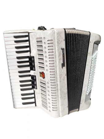 Acordeoane - Acordeon Parrot 1310 96 basi alb