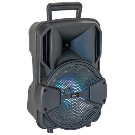 SET BOXA ACTIVA  PARTI-MOBILE8 8"/20CM 15W ILUMINAT LED CU BT/USB/MSD/FM + STAND + MICROFON [2]