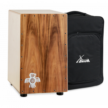 Cajon - Cajon Peruvian X-Drum Koa & husa