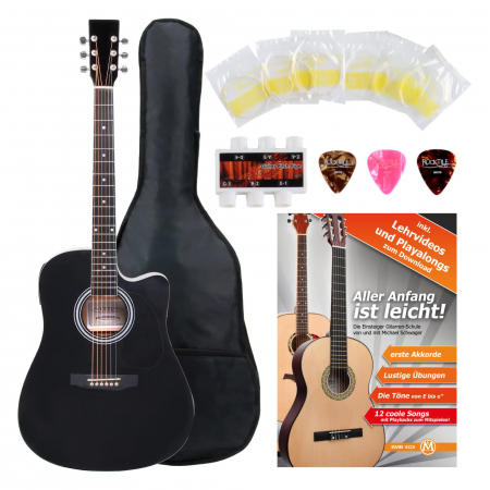 Chitara Electro-Acustica - Classic Cantabile WS-10BK-CE Set chitara electro-acustica acordor integrat