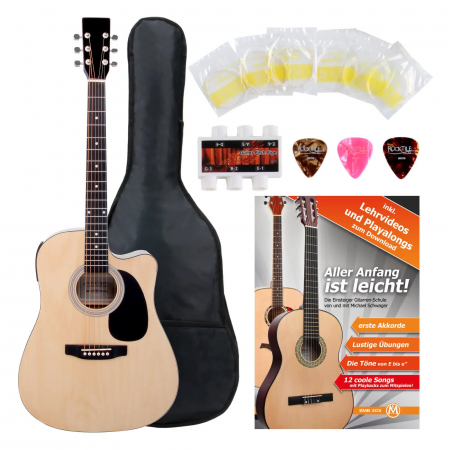 Chitara Electro-Acustica - Classic Cantabile WS-10NAT-CE Set chitara electro-acustica acordor integrat