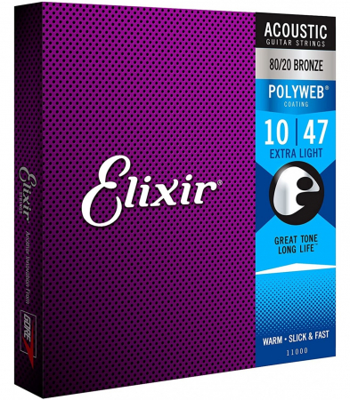 Corzi - Elixir 11000 Polyweb Extra Light Acoustic 10-47