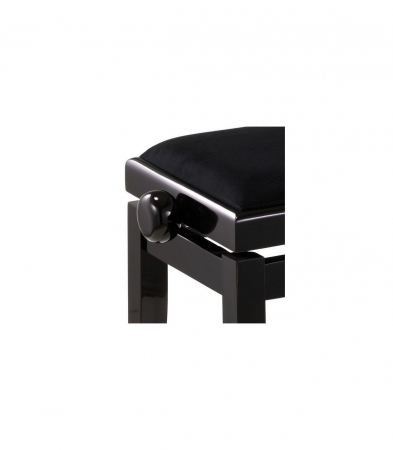 Scaun Pian Flame KB-15BP negru lucios [3]