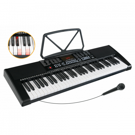 Orgi electrice - McGrey LK-6120-MIC orga clape luminate negru