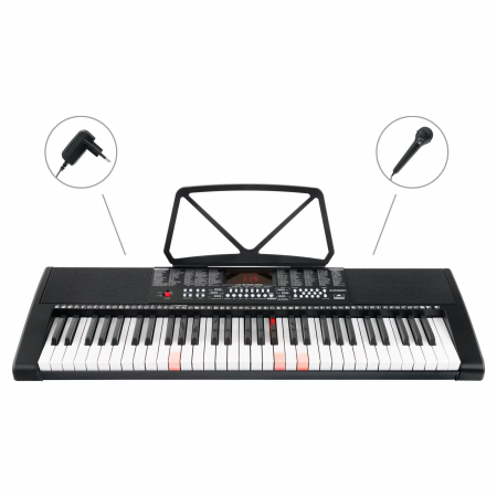 McGrey LK-6120-MIC Set pian portabil negru + stativ + casti + microfon [5]