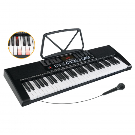 McGrey LK-6120-MIC Set pian portabil negru + stativ + casti + microfon [1]