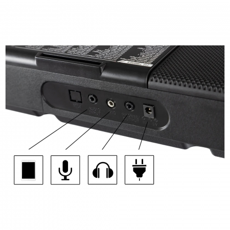 McGrey LK-6120-MIC Set pian portabil negru + stativ + casti + microfon [6]
