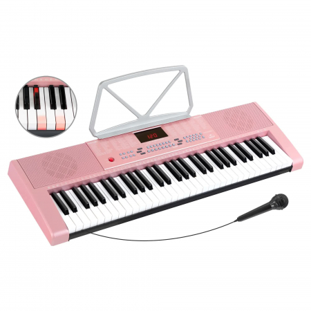 Orgi electrice - Orga McGrey LK-6120-MIC roz clape luminate