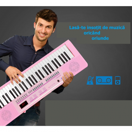 Orga portabila McGrey 6170 Pink Keyboard Battery Roz [6]