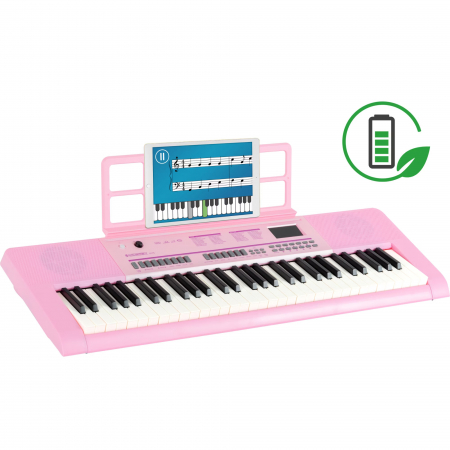 Orgi electrice - Orga portabila McGrey 6170 Pink Keyboard Battery Roz