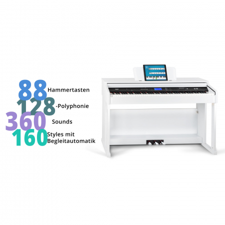 Pian digital FunKey DP-2688A Alb Mat [10]
