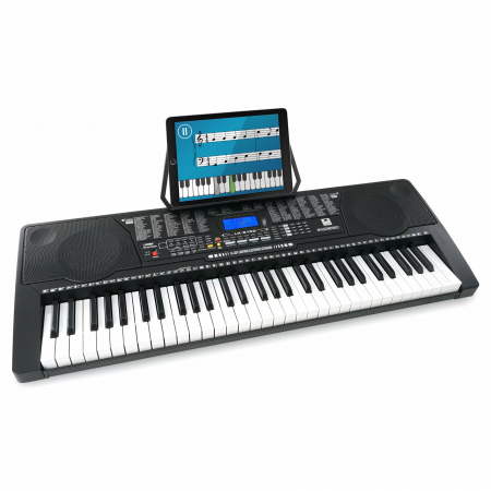 Orgi electrice - Pian portabil McGrey LK-6150 negru clape luminate Mp3