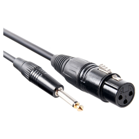 Pronomic stage XFJ-5 Cablu microfon XLR-jack 6.3 mono [1]