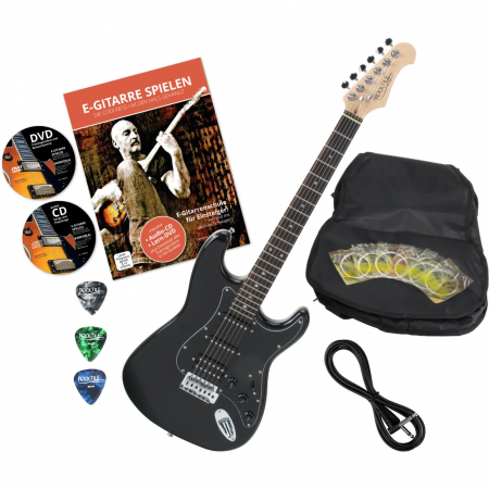Chitara Electrica Set - Rocktile Pro ST60-BK chitara electrica negru cu accesorii