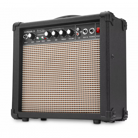 Super Kit Rocktile Pro ST60-BK Chitara Electrica incl. amplificator, acordor, capodastru, curea, penele, husa, stativ [3]