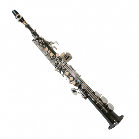 Saxofon Sopran drept Karl Glaser Negru+clape Argintii [3]