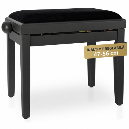 Scaune si Banchete pt Pian - Scaun Pian Classic Cantabile Nuc Inchis Mat