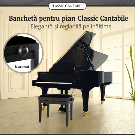Scaun Pian Classic Cantabile Nuc Inchis Mat [1]
