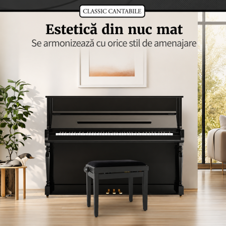Scaun Pian Classic Cantabile Nuc Inchis Mat [7]
