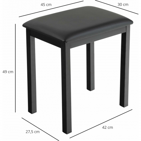 Scaun pian FunKey B100 negru [4]