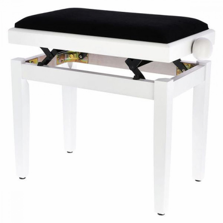 Scaune si Banchete pt Pian - Scaun pian TH KB-15WHM alb/negru