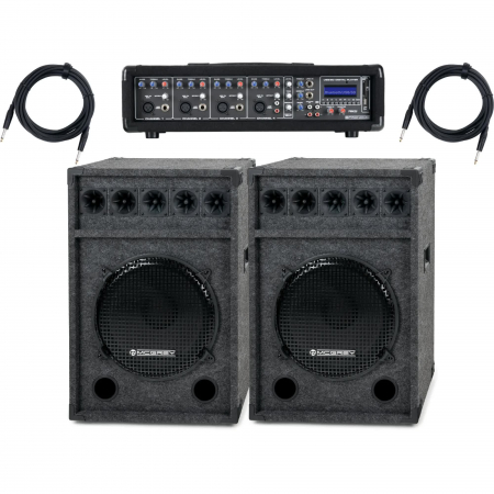 Set mixer amplificat - Set Mixer Amplificat Pronomic PM-42 + boxe McGrey Festival15