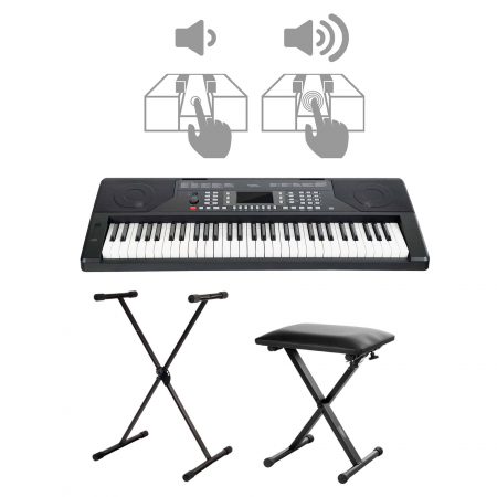 Orgi electrice - Set Orga FunKey 61 Edition Touch BK + stativ + bancheta