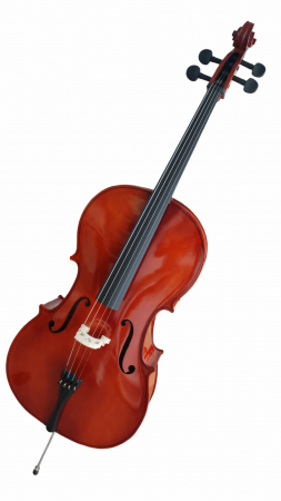 Set Violoncel Flame Natur 1/2 + husa + arcus [1]