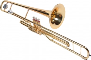 Instrumente de suflat - Trombon Bb 3 pistoane Karl Glaser Auriu