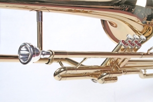 Trombon Bb 3 pistoane Karl Glaser Auriu [4]